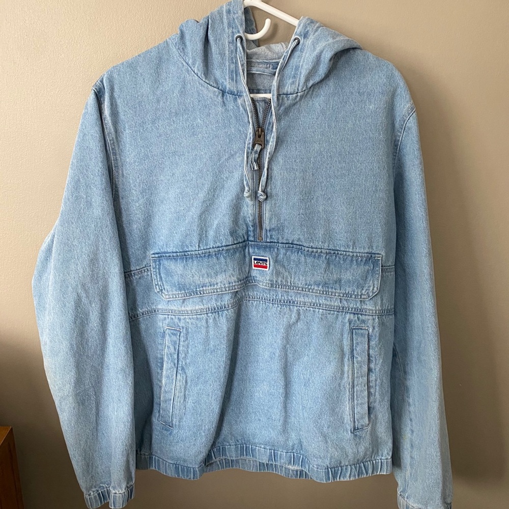 Levi’s denim quarter zip